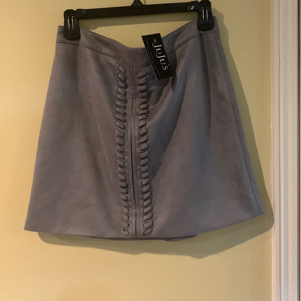Suede high waisted shirt